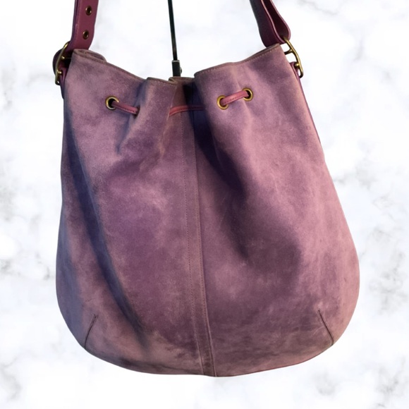 Coach Vintage Limited Edition Purple Suede Boho Bag - Picture 3 of 10